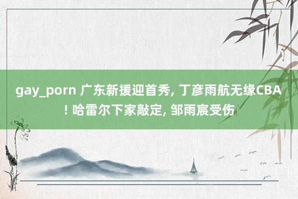 gay_porn 广东新援迎首秀, 丁彦雨航无缘CBA! 哈